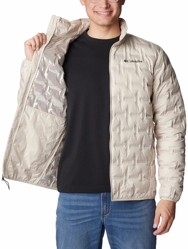 Jaqueta Columbia Down Delta Ridge Sem Capuz Marfim Masculino