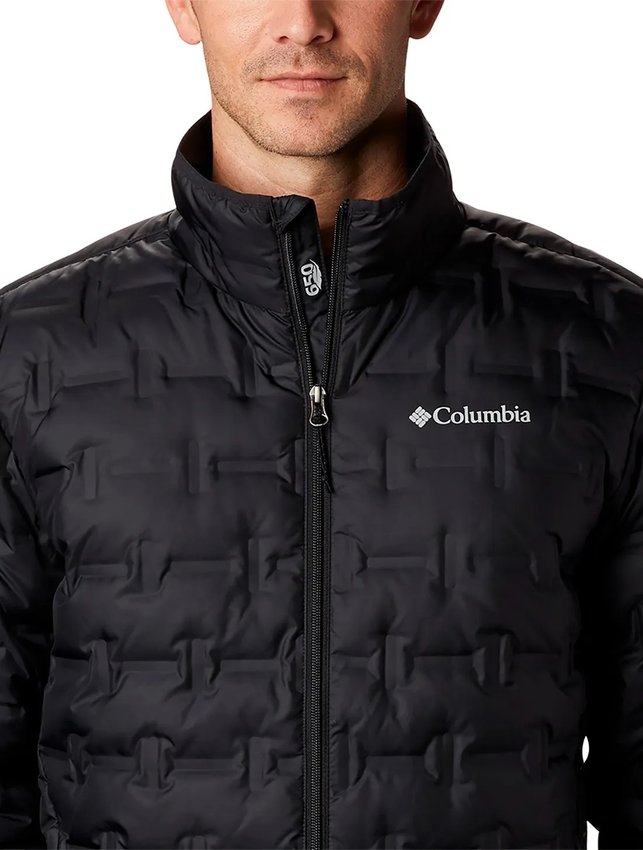 Jaqueta Columbia Down Delta Ridge Sem Capuz Preto Masculino