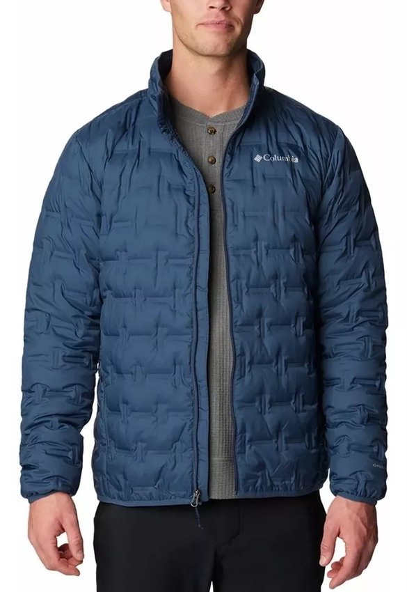 Jaqueta Columbia Down Delta Ridge Sem Capuz Azul Masculino