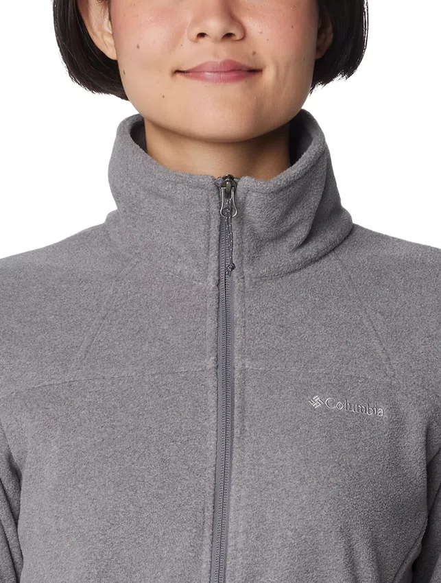 Jaqueta Fleece Columbia Feminina Fast Trek II Cinza Claro