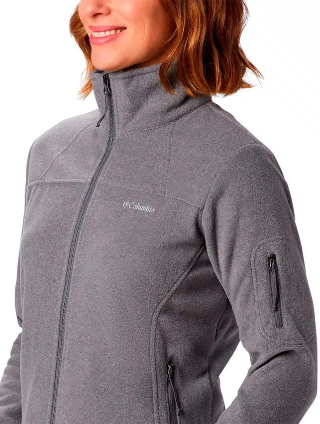 Jaqueta Columbia Fleece Fast Trek II Feminina Cinza