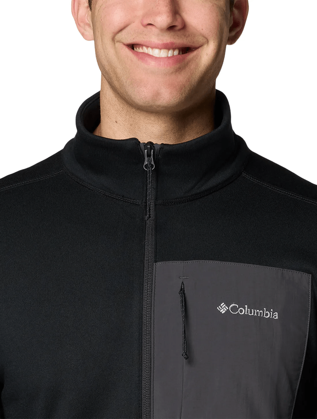 Jaqueta Fleece Columbia Masculina Columbia Hike II Preta