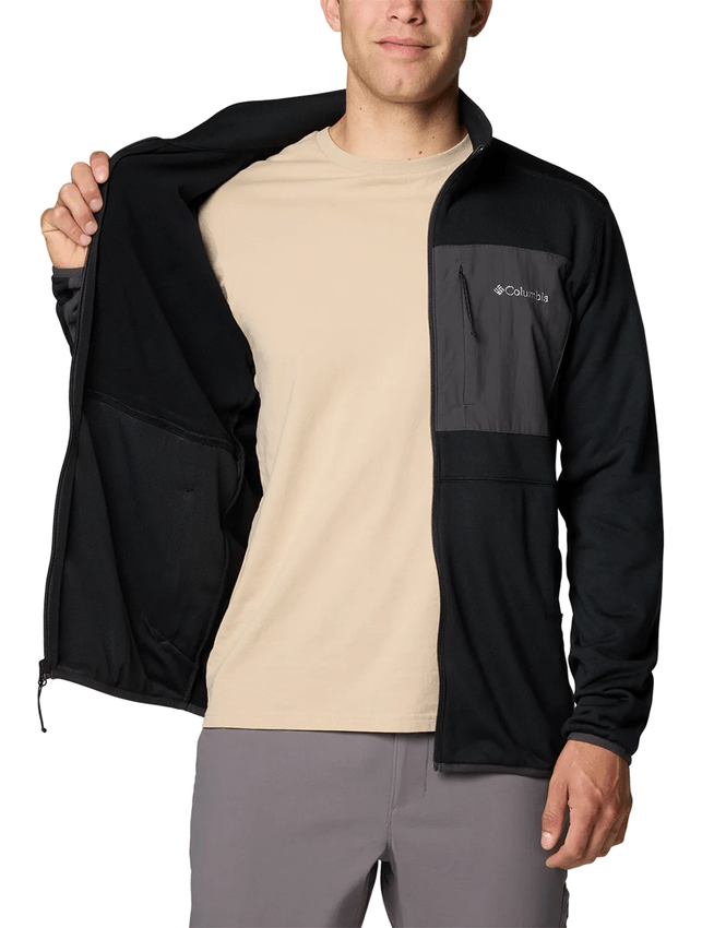 Jaqueta Fleece Columbia Masculina Columbia Hike II Preta