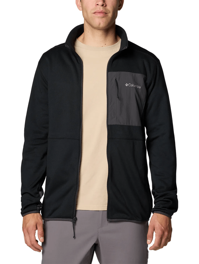 Jaqueta Fleece Columbia Masculina Columbia Hike II Preta