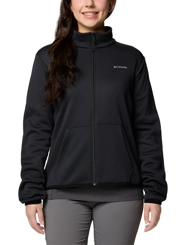 Jaqueta Fleece Columbia Feminina Hike Tech Preta