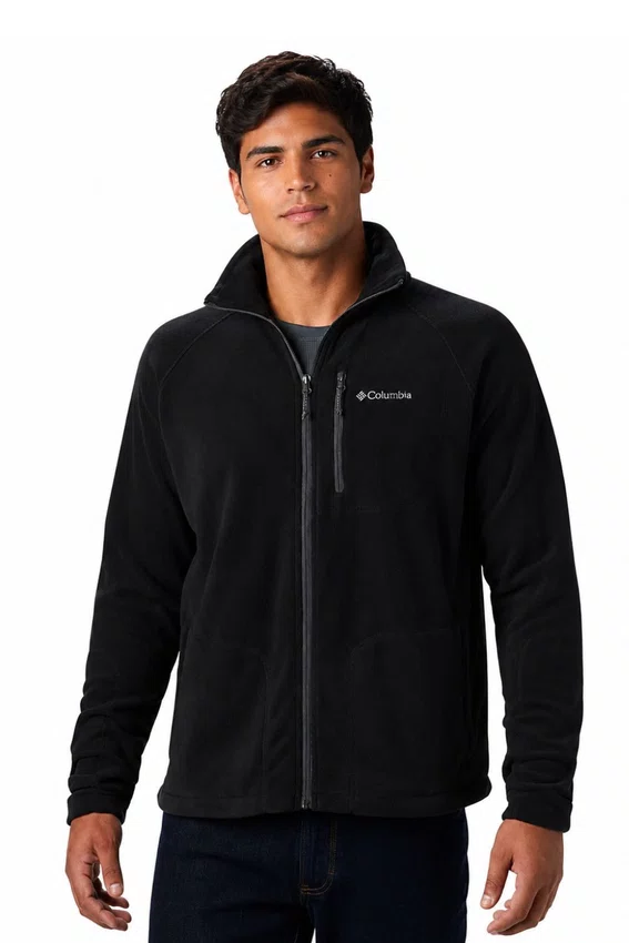 Jaqueta Columbia Masculina Fast Trek II Full Zip Fleece Preto
