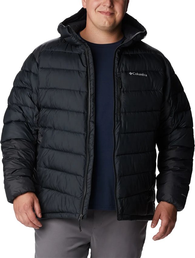 Jaqueta Columbia Masculina Labyrinth Loop com Capuz Plus Size Preta