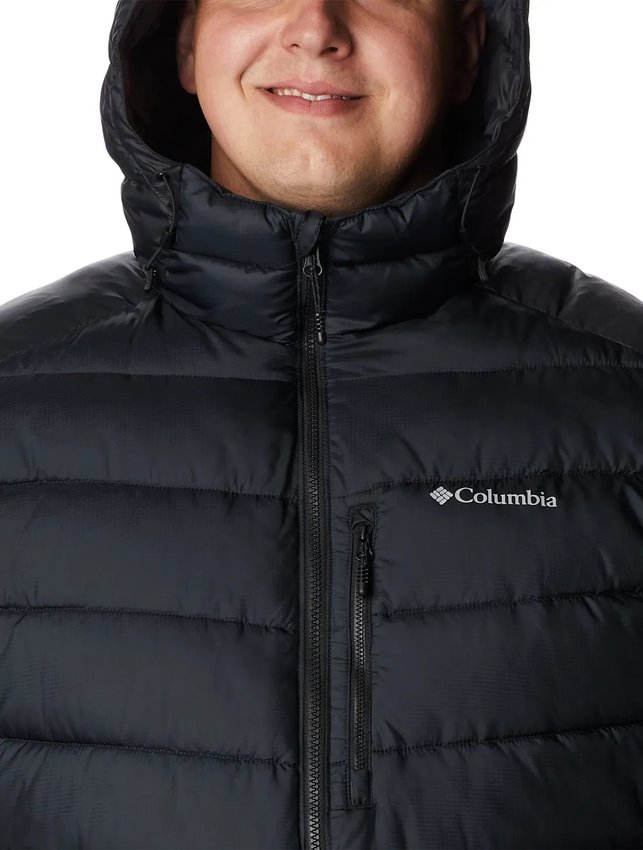 Jaqueta Columbia Masculina Labyrinth Loop com Capuz Plus Size Preta