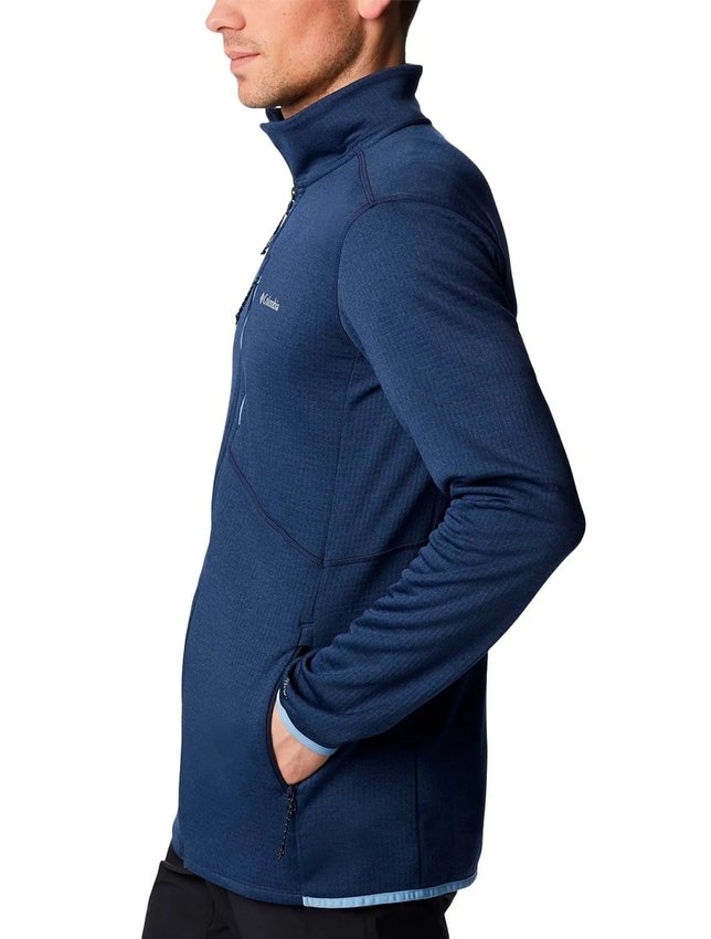 Jaqueta Columbia Park View Fleece Masculino Azul