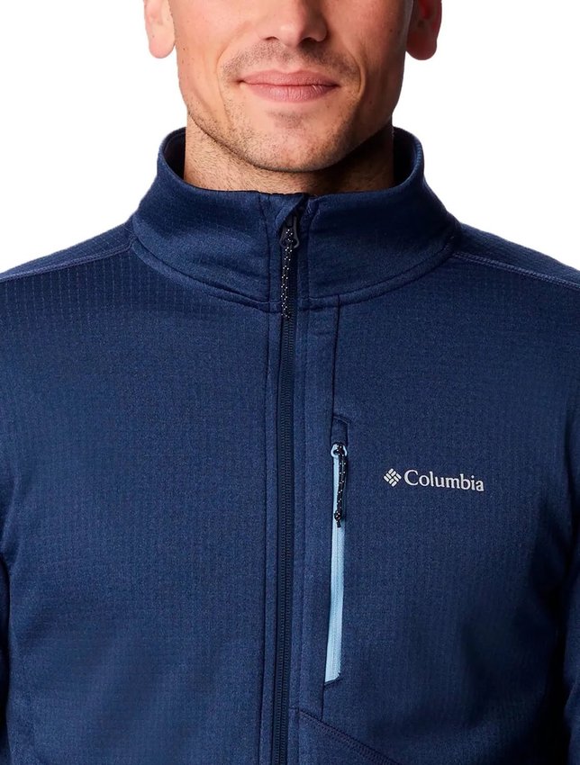 Jaqueta Columbia Park View Fleece Masculino Azul
