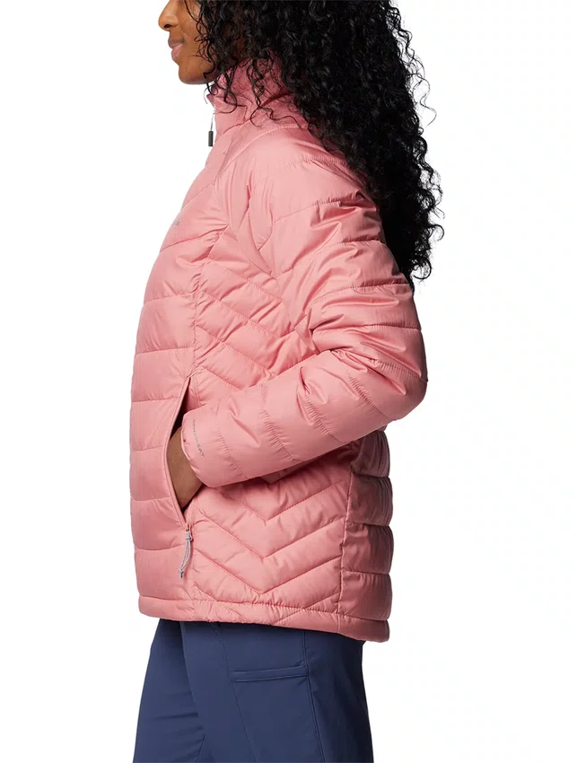 Jaqueta Columbia Feminina Powder Lite II Rosa Chiclete