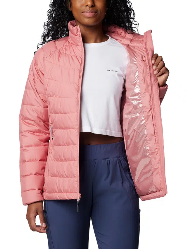 Jaqueta Columbia Feminina Powder Lite II Rosa Chiclete