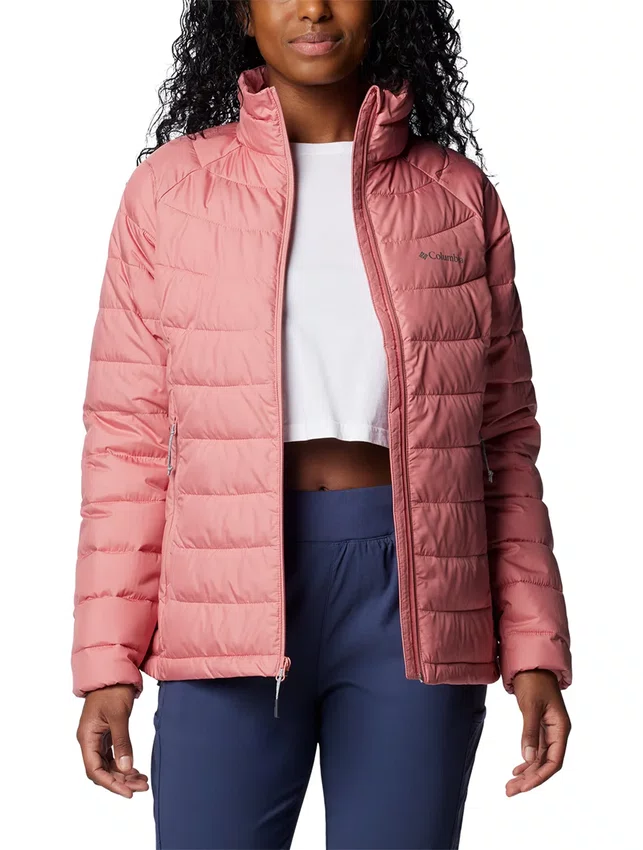 Jaqueta Columbia Feminina Powder Lite II Rosa Chiclete