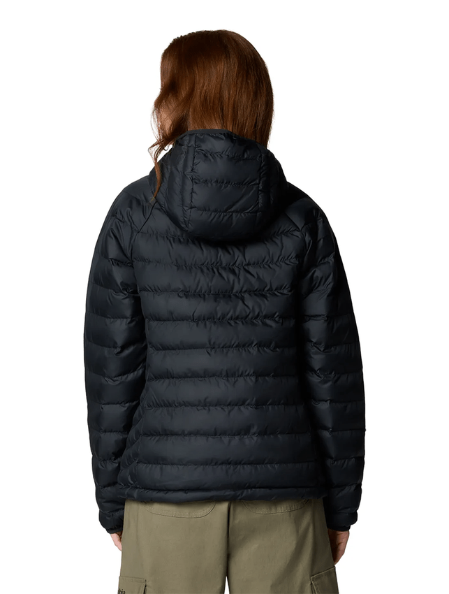 Jaqueta Columbia Feminina Powder Lite Com Capuz Preta