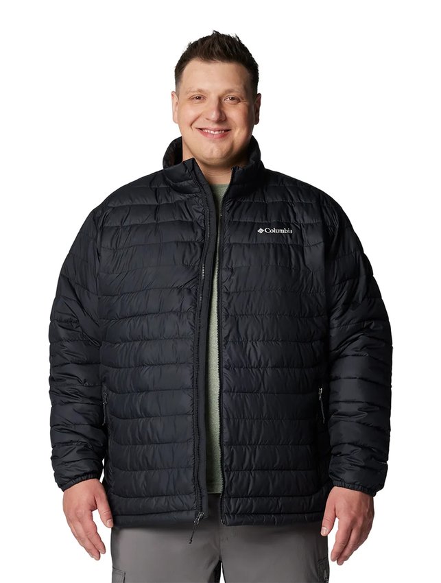Jaqueta Columbia Masculina Powder Lite II Plus Size Preta
