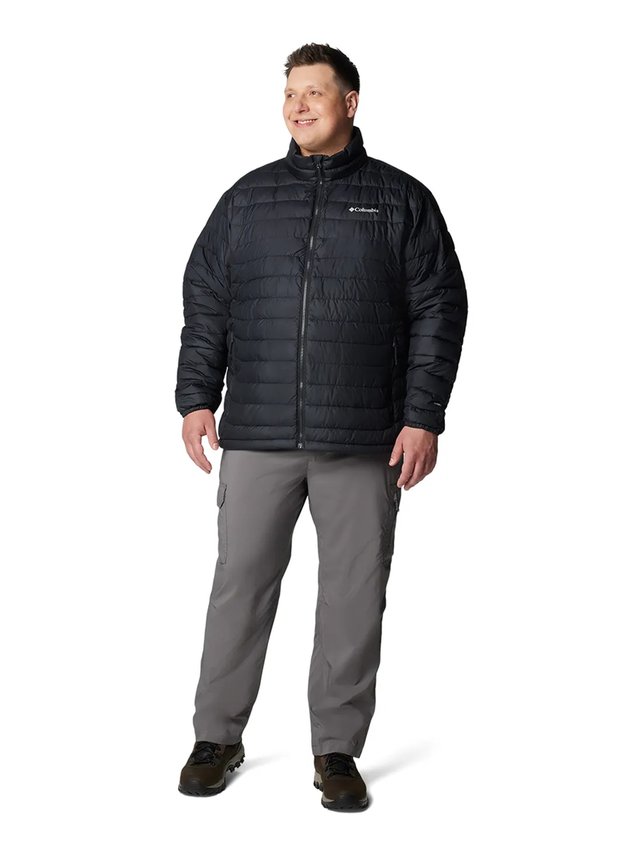 Jaqueta Columbia Masculina Powder Lite II Plus Size Preta
