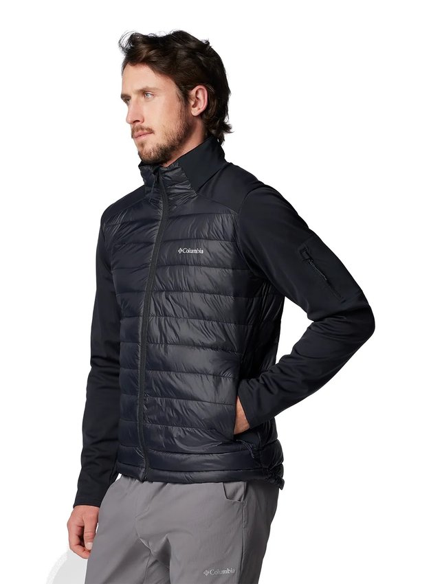 Jaqueta Columbia Tech Hybrid Softshell Preto Masculino