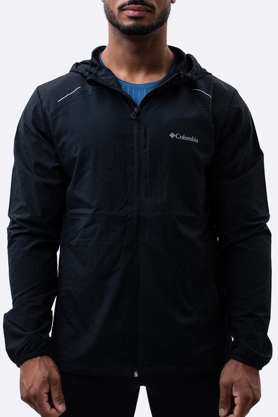Jaqueta Columbia Tech Nylon Hoodie Preta