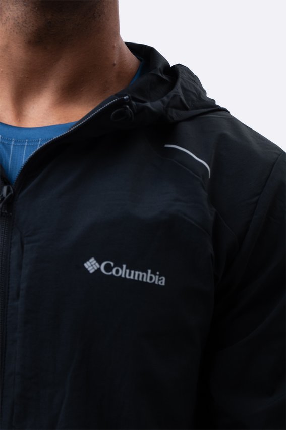 Jaqueta Columbia Tech Nylon Hoodie Preta