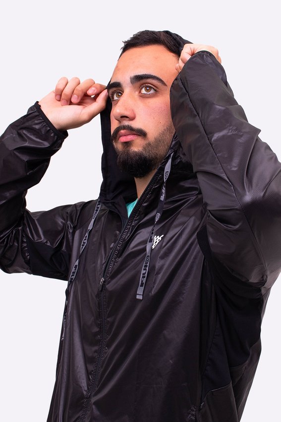 Jaqueta Corta Vento HUPI Masculina Preto