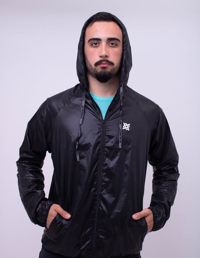 Jaqueta Corta Vento HUPI Masculina Preto