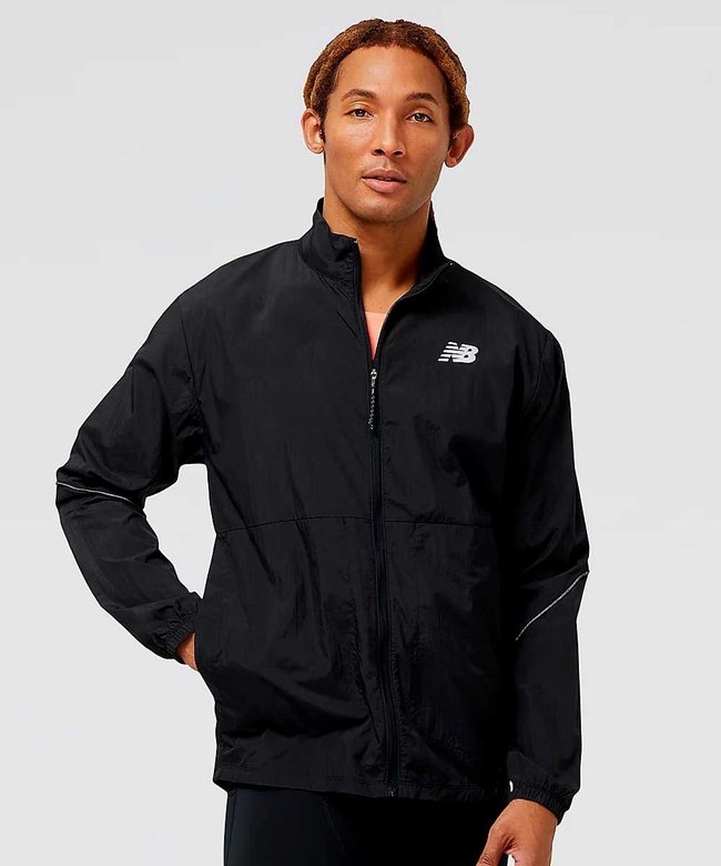 Jaqueta Corta Vento Masculino New Balance Impact Run Preto