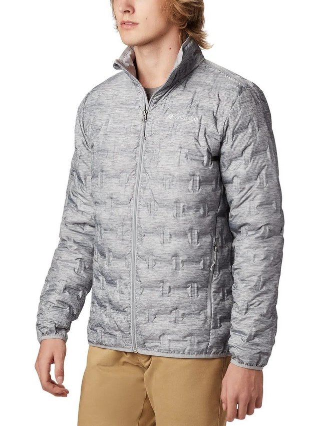 Jaqueta Delta Ridge Down Columbia Masculina Cinza