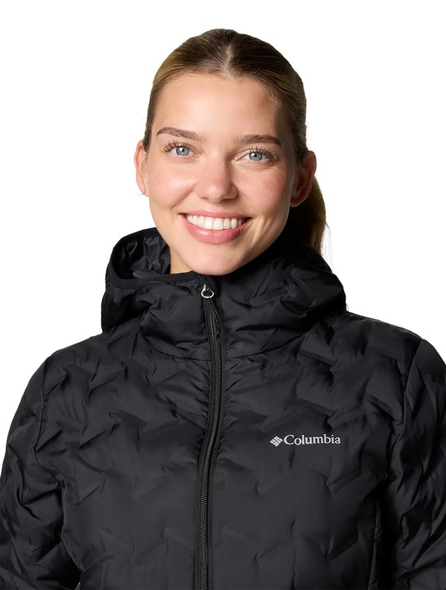 Jaqueta Columbia Feminina Delta Ridge II com Capuz Preta