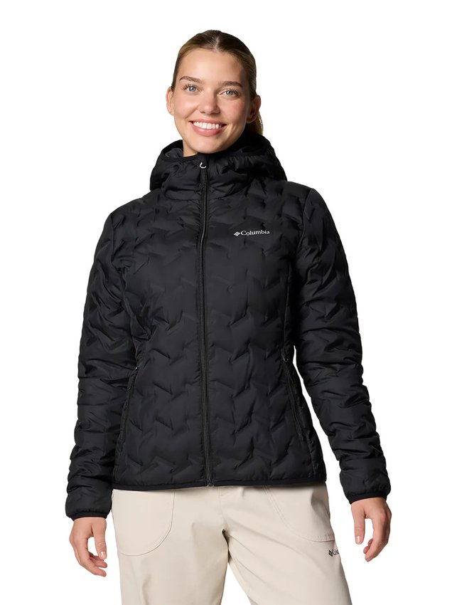 Jaqueta Columbia Feminina Delta Ridge II com Capuz Preta