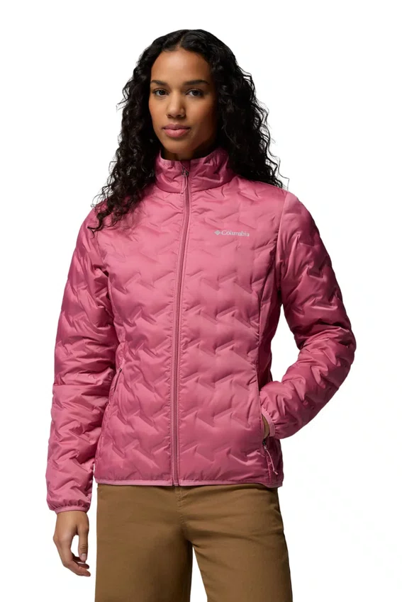 Jaqueta Down Columbia Feminina Delta Ridge II Rosa
