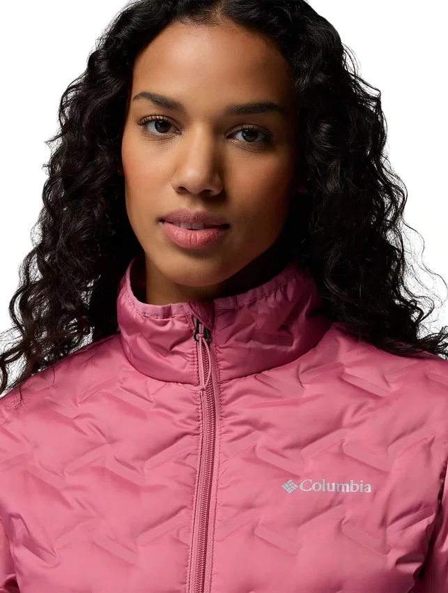 Jaqueta Down Columbia Feminina Delta Ridge II Rosa