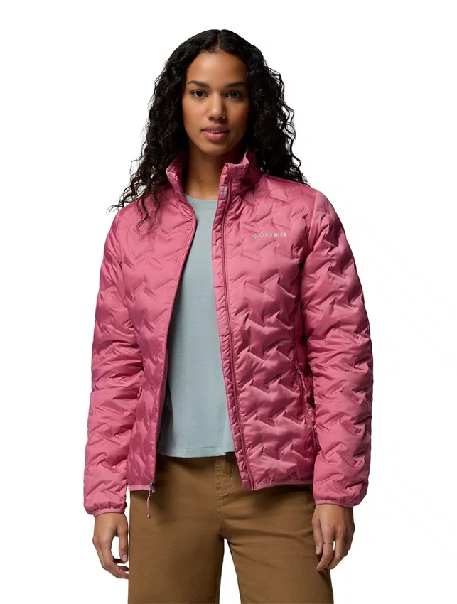 Jaqueta Down Columbia Feminina Delta Ridge II Rosa