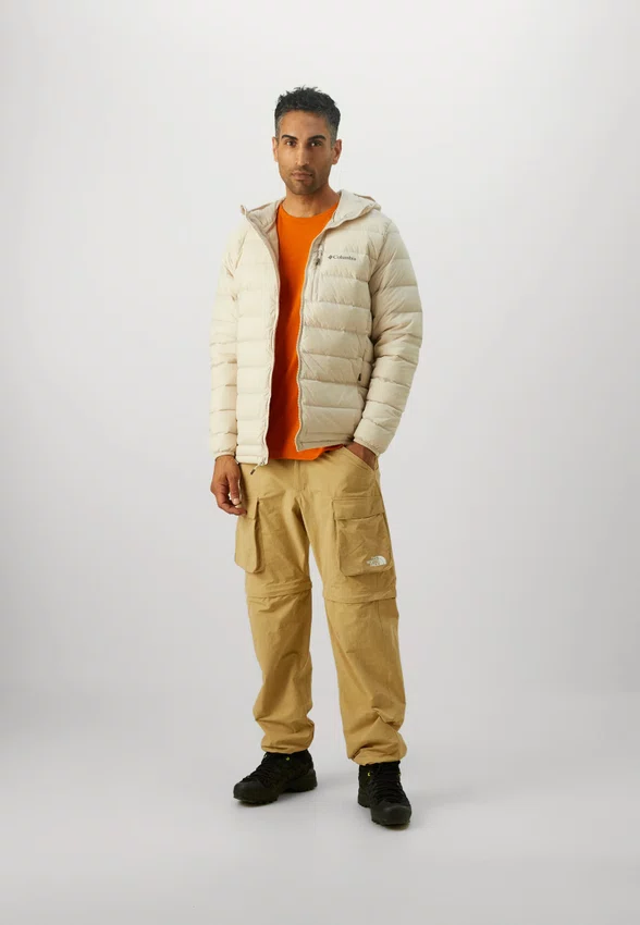 Jaqueta Columbia Drift Peak Hooded Masculina Bege
