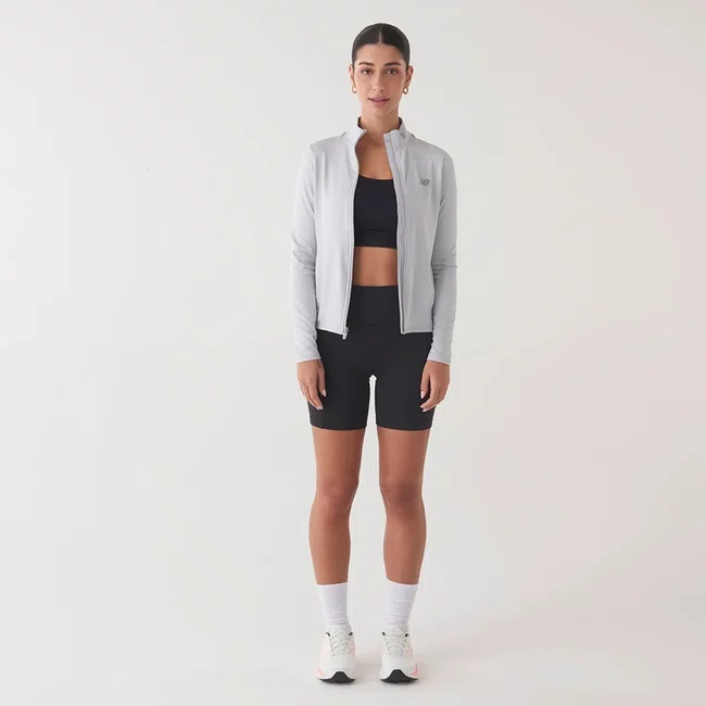 Jaqueta Performance Feminina Cinza