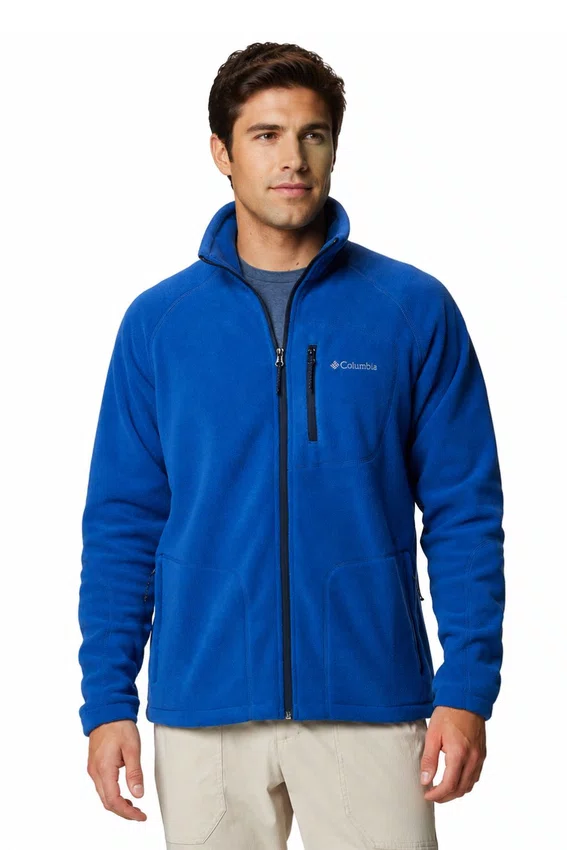 Jaqueta Fleece Columbia Masculina Fast Trek II Azul