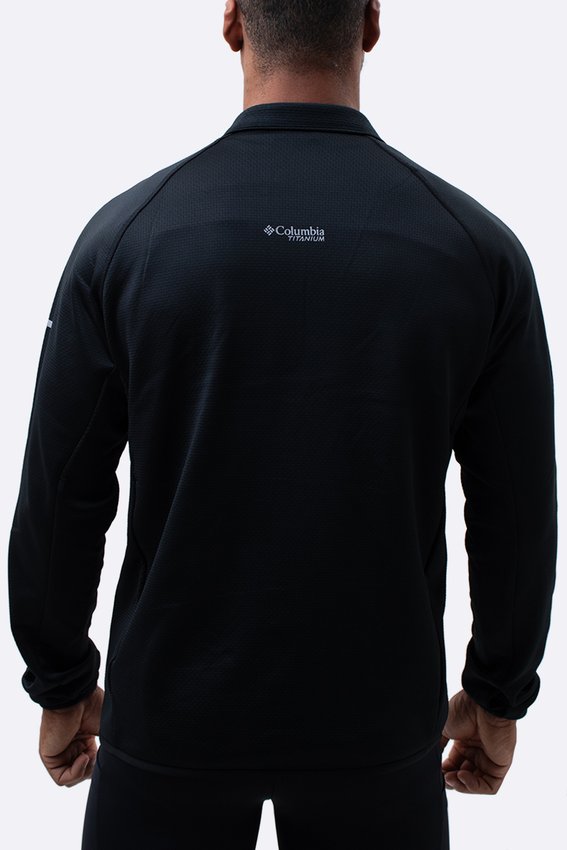 Jaqueta Fleece Columbia Masculina Triple Canyon Grid Preta