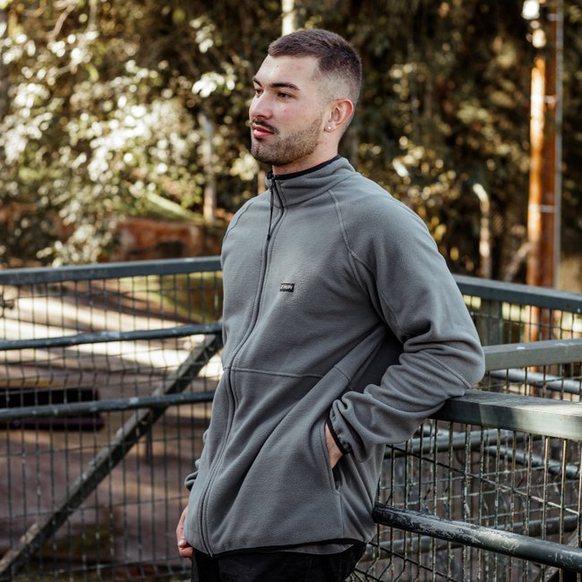 Jaqueta Fleece HUPI Masculina Grafite