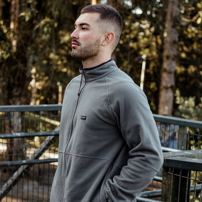 Jaqueta Fleece HUPI Masculina Grafite
