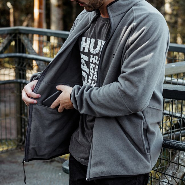 Jaqueta Fleece HUPI Masculina Grafite