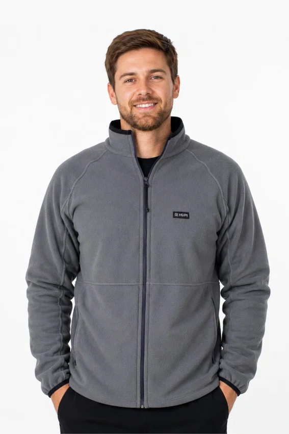 Jaqueta Fleece HUPI Masculina Grafite