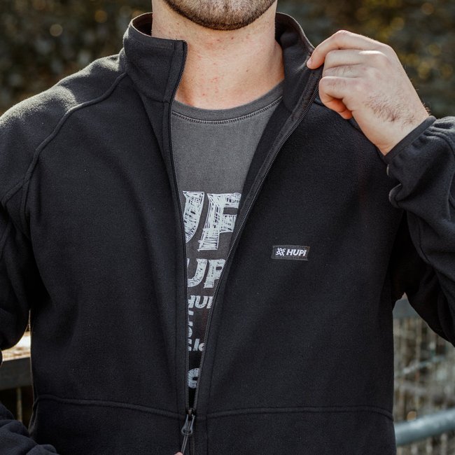 Jaqueta Fleece HUPI Masculina Preta
