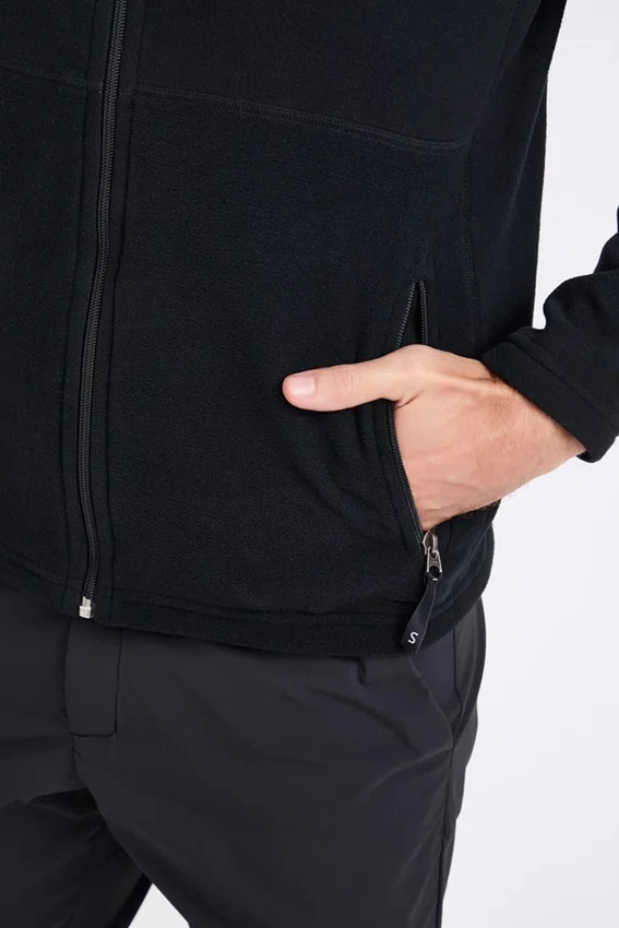 Jaqueta Solo Microfleece III Masculina Preta