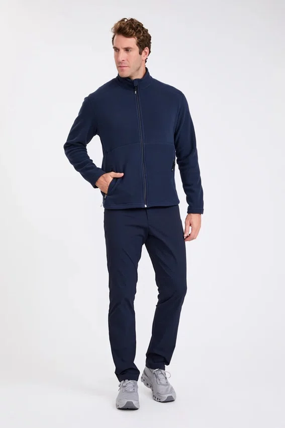 Jaqueta Solo Microfleece III Masculina Azul Marinho