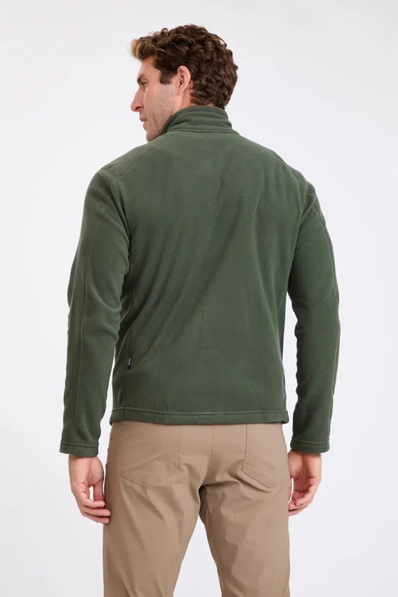Jaqueta Solo Microfleece III Masculina Verde Escuro