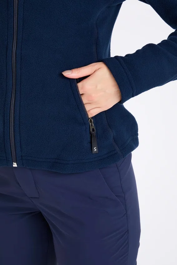 Jaqueta Solo Microfleece III Feminina Azul Marinho
