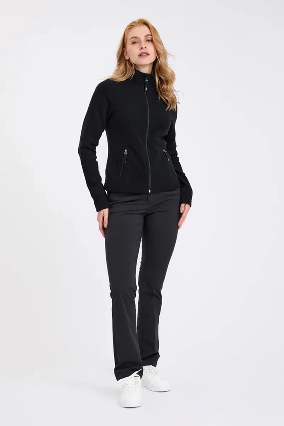 Jaqueta Solo Microfleece III Feminina Preta