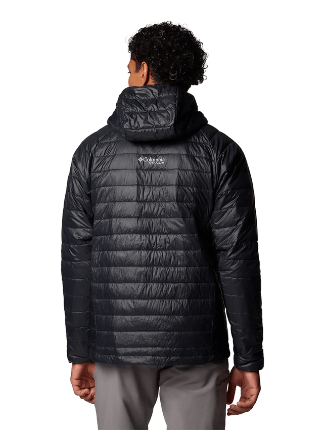 Jaqueta Columbia Masculina Platinum Peak com Capuz Preta