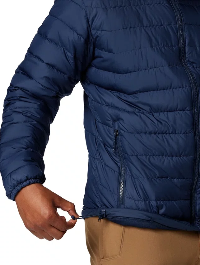 Jaqueta Columbia Masculina Powder Lite II Azul Marinho