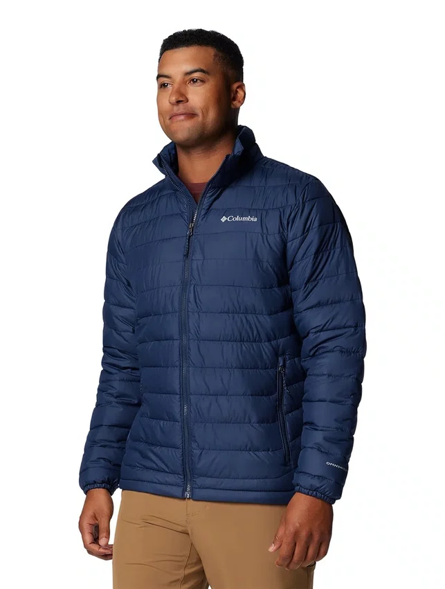 Jaqueta Columbia Masculina Powder Lite II Azul Marinho