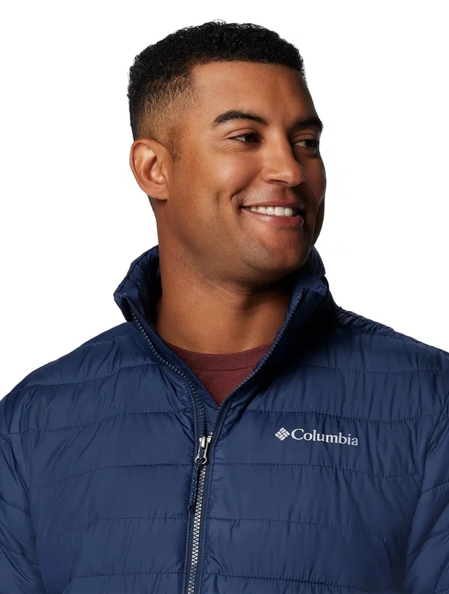 Jaqueta Columbia Masculina Powder Lite II Azul Marinho
